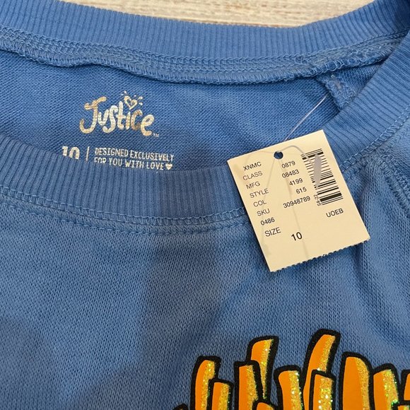 Girls BFF Glitter Graphic Super Soft Long Sleeve Fashion Top - Picture 3 of 3